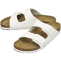 ビルケンシュトック　ホワイト　レザー Arizona Nubuck Leather in Color Antique White | BIRKENSTOCK US
